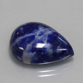 14.54 ct Blue Sodalite Stone, Natural Sodalite in Pear Cabochon Shape for Sale