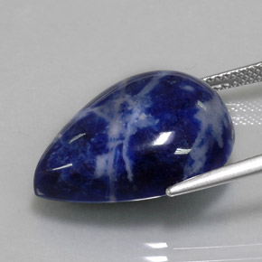 Sodalite Gemstone in 21.2 x 15.9 mm Size for Sale, Sodalite Stone in Violet Blue Color