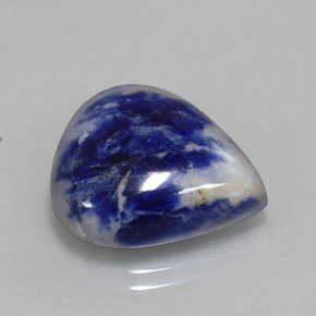 12.26 ct Blue Sodalite Stone, Natural Sodalite in Pear Cabochon Shape for Sale