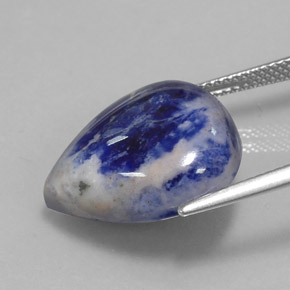 Sodalite Gemstone in 18.4 x 16.5 mm Size for Sale, Sodalite Stone in Violet Blue Color