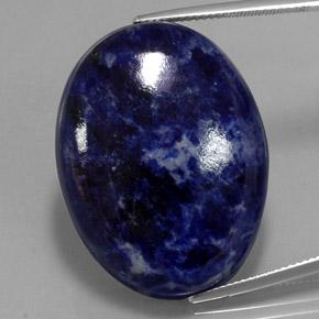 Multicolor Blue Sodalith Edelstein - 44.7ct Oval Cabochon (ID: 335116)
