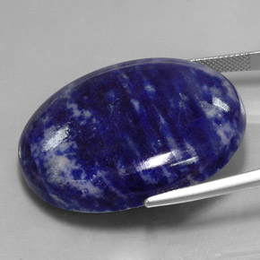 Sodalite Gemstone in 35.2 x 29.1 mm Size for Sale, Sodalite Stone in Violet Blue Color