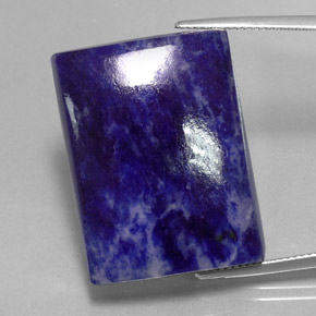 46.25 ct Blue Sodalite Gemstone, Sodalite Gem in Baguette Cabochon Shape for Sale.
