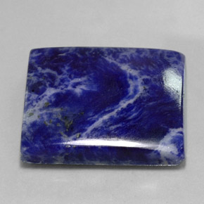 71.10 ct Blue Sodalite Stone, Natural Sodalite in Baguette Cabochon Shape for Sale