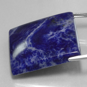 Sodalite Gemstone in 32.8 x 27.8 mm Size for Sale, Sodalite Stone in Violet Blue Color