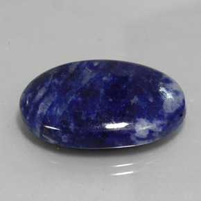 31.17 ct Blue Sodalite Stone, Natural Sodalite in Oval Cabochon Shape for Sale