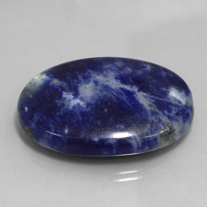 56.50 ct Blue Sodalite Stone, Natural Sodalite in Oval Cabochon Shape for Sale