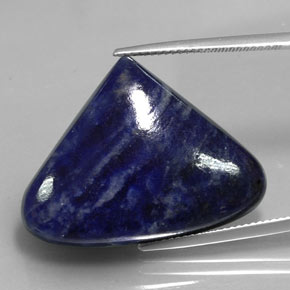 30.99 ct Blue Sodalite Gemstone, Sodalite Gem in Pear Cabochon Shape for Sale.