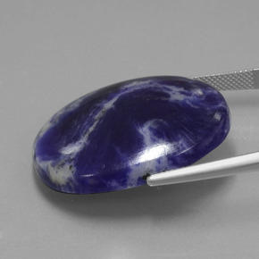 Sodalite Gemstone in 36.7 x 25.9 mm Size for Sale, Sodalite Stone in Violet Blue Color