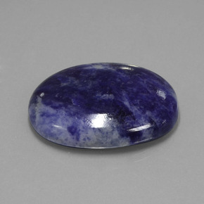 36.76 ct Blue Sodalite Stone, Natural Sodalite in Oval Cabochon Shape for Sale