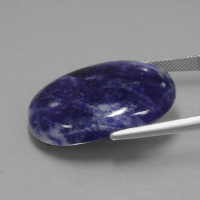 Sodalite Gemstone in 30.7 x 22.7 mm Size for Sale, Sodalite Stone in Violet Blue Color