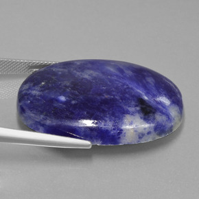 Sodalite Gemstone in 33.2 x 23.4 mm Size for Sale, Sodalite Stone in Violet Blue Color