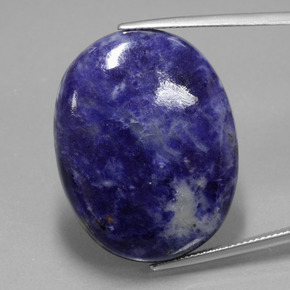 40.03 ct Blue Sodalite Gemstone, Sodalite Gem in Oval Cabochon Shape for Sale.