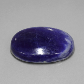 60.10 ct Blue Sodalite Stone, Natural Sodalite in Oval Cabochon Shape for Sale