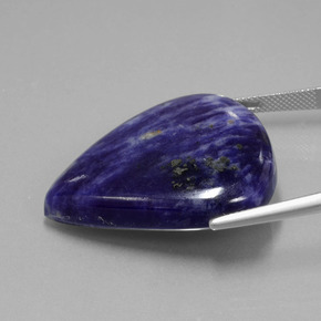 Sodalite Gemstone in 34.3 x 29.1 mm Size for Sale, Sodalite Stone in Violet Blue Color
