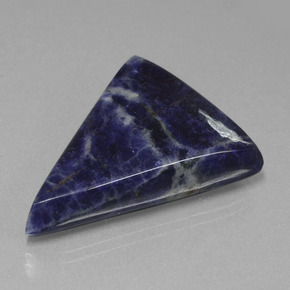 36.42 ct Blue Sodalite Stone, Natural Sodalite in Trillion Cabochon Shape for Sale