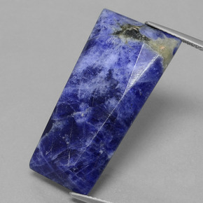 20.69 ct Blue Sodalite Gemstone, Sodalite Gem in Trapezoid Rose-Cut Shape for Sale.