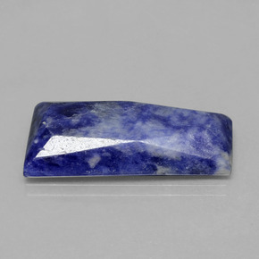 20.06 ct Blue Sodalite Stone, Natural Sodalite in Trapezoid Rose-Cut Shape for Sale