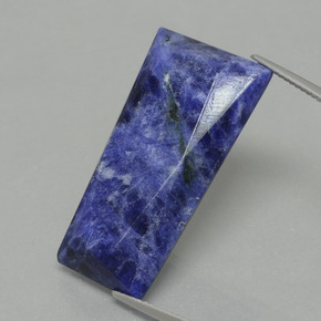 19.83 ct Blue Sodalite Gemstone, Sodalite Gem in Trapezoid Rose-Cut Shape for Sale.