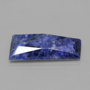 19.83 ct Blue Sodalite Stone, Natural Sodalite in Trapezoid Rose-Cut Shape for Sale