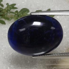 11.43 ct Blue Sodalite Stone, Natural Sodalite in Oval Cabochon Shape for Sale