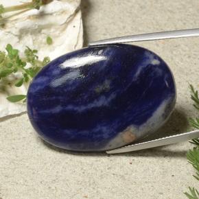 41.68 ct Blue Sodalite Stone, Natural Sodalite in Oval Cabochon Shape for Sale