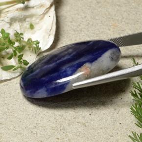 Sodalite Gemstone in 34.5 x 24 mm Size for Sale, Sodalite Stone in Deep Blue Color