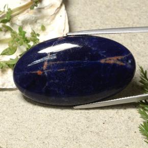 32.15 ct Blue Sodalite Stone, Natural Sodalite in Oval Cabochon Shape for Sale