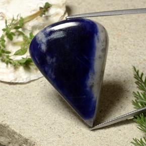 56.80 ct Blue Sodalite Stone, Natural Sodalite in Pear Cabochon Shape for Sale