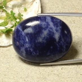 43.77 ct Blue Sodalite Stone, Natural Sodalite in Oval Cabochon Shape for Sale