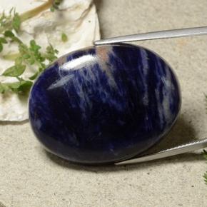 59.51 ct Blue Sodalite Stone, Natural Sodalite in Oval Cabochon Shape for Sale