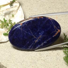 27.76 ct Blue Sodalite Stone, Natural Sodalite in Oval Cabochon Shape for Sale