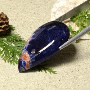 Sodalite Gemstone in 35.3 x 21.8 mm Size for Sale, Sodalite Stone in Violet Blue Color