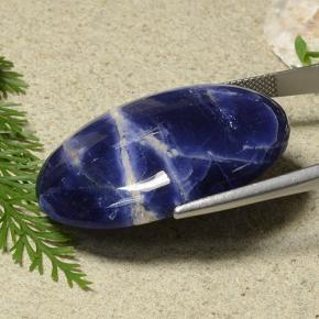 Sodalite Gemstone in 35 x 25.5 mm Size for Sale, Sodalite Stone in Violet Blue Color