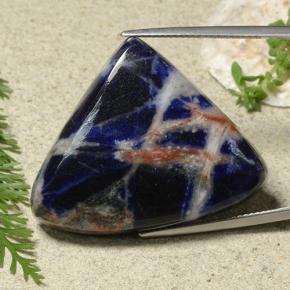 48.92 ct Blue Sodalite Gemstone, Sodalite Gem in Trillion Cabochon Shape for Sale.