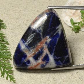 48.92 ct Blue Sodalite Stone, Natural Sodalite in Trillion Cabochon Shape for Sale