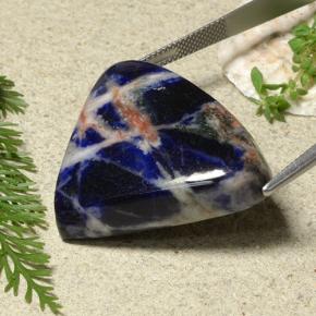 Sodalite Gemstone in 34.7 x 28 mm Size for Sale, Sodalite Stone in Violet Blue Color