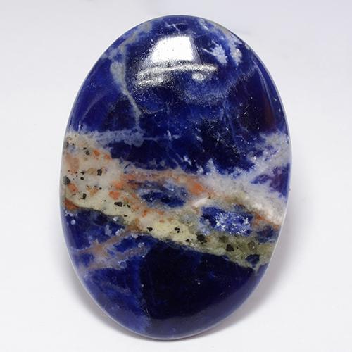 41.10 ct Blue Sodalite Gemstone, Sodalite Gem in Oval Cabochon Shape for Sale.