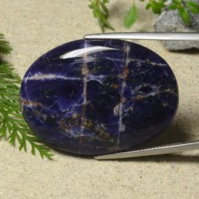 39.53 ct Multicolor Sodalite Stone, Natural Sodalite in Oval Cabochon Shape for Sale