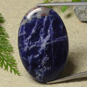 30.4ct Oval Cabochon Multicolor Sodalite Gem for sale 30.4ct Oval Cabochon Multicolor Sodalite Gem (ID: 486703)