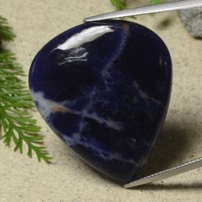 32.53 ct Multicolor Sodalite Stone, Natural Sodalite in Pear Cabochon Shape for Sale
