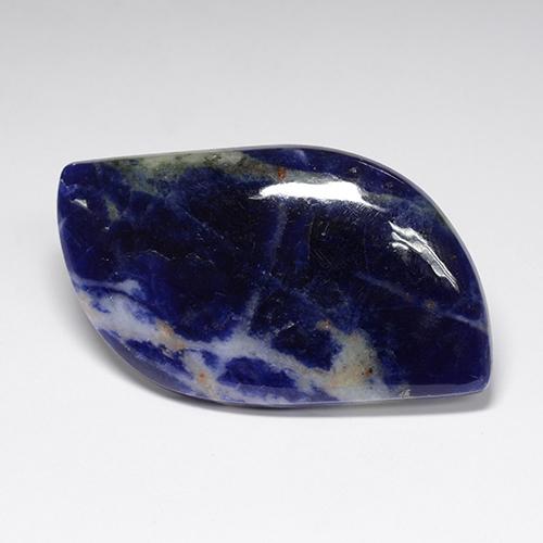 Sodalite Gemstone in 42.2 x 23.4 mm Size for Sale, Sodalite Stone in Dark Blue Color