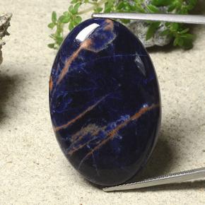 35.2ct Oval Cabochon Multicolor Sodalite Gem for sale 35.2ct Oval Cabochon Multicolor Sodalite Gem (ID: 486727)