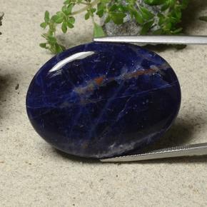33.58 ct Multicolor Sodalite Stone, Natural Sodalite in Oval Cabochon Shape for Sale