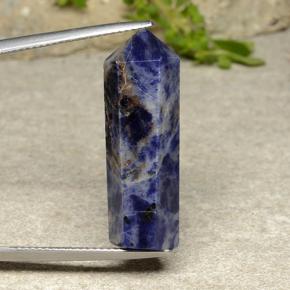 17.02 ct Blue Sodalite Gemstone, Sodalite Gem in Pencil Shape for Sale.