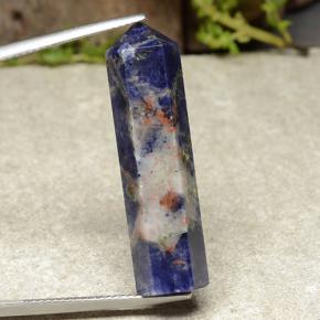20.35 ct Multicolor Sodalite Gemstone, Sodalite Gem in Pencil Shape for Sale.
