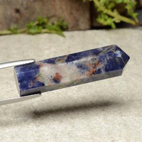 20.35 ct Multicolor Sodalite Stone, Natural Sodalite in Pencil Shape for Sale