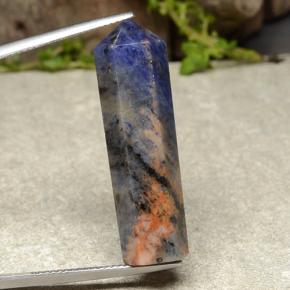 23.23 ct Multicolor Sodalite Gemstone, Sodalite Gem in Pencil Shape for Sale.