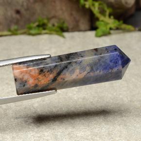 23.23 ct Multicolor Sodalite Stone, Natural Sodalite in Pencil Shape for Sale