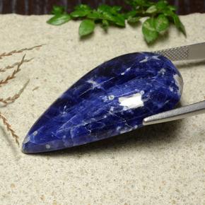 Sodalite Gemstone in 38.1 x 22.1 mm Size for Sale, Sodalite Stone in Violet Blue Color